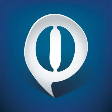 Bubble speech number 0 Stock Illustration