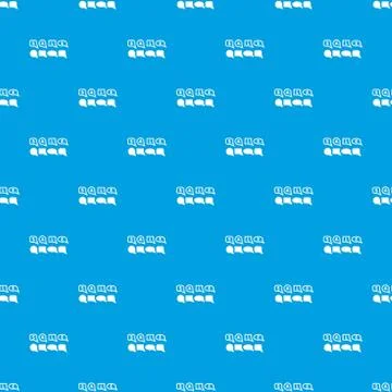 Bubble speech sale pattern seamless blue Stock Illustration