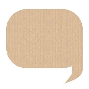 Bubble speech is in the shape of a rectangle. Stock Illustration
