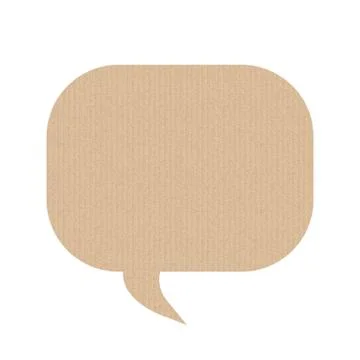Bubble speech is in the shape of a rectangle. イラスト素材