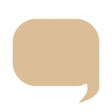 Bubble speech is in the shape of rectangle. イラスト素材