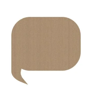 Bubble speech is in the shape of a square. Stock Illustration