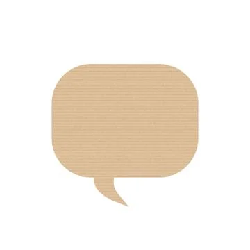 Bubble speech is in the shape of square. Illustrazione stock