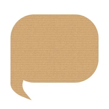 Bubble speech is in the shape of a square. Stock Illustration
