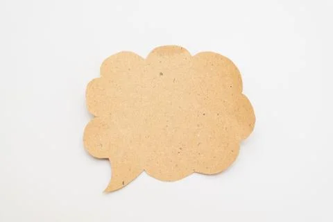 Bubble speech on white background Stock Photos