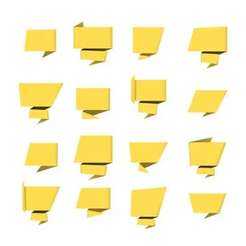 Bubble speech yellow. Stock Illustration