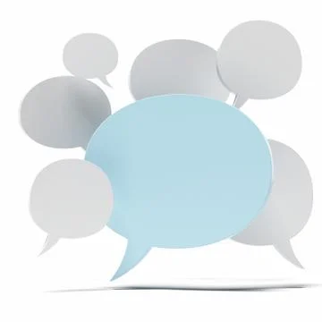 Bubble speeches Stock Illustration