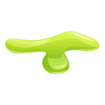 Bubble splash icon cartoon vector. Green slime Stock Illustration