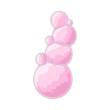 Bubble stack illustration Stock Illustration