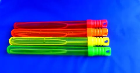Bubble sticks/wands Stock Photos