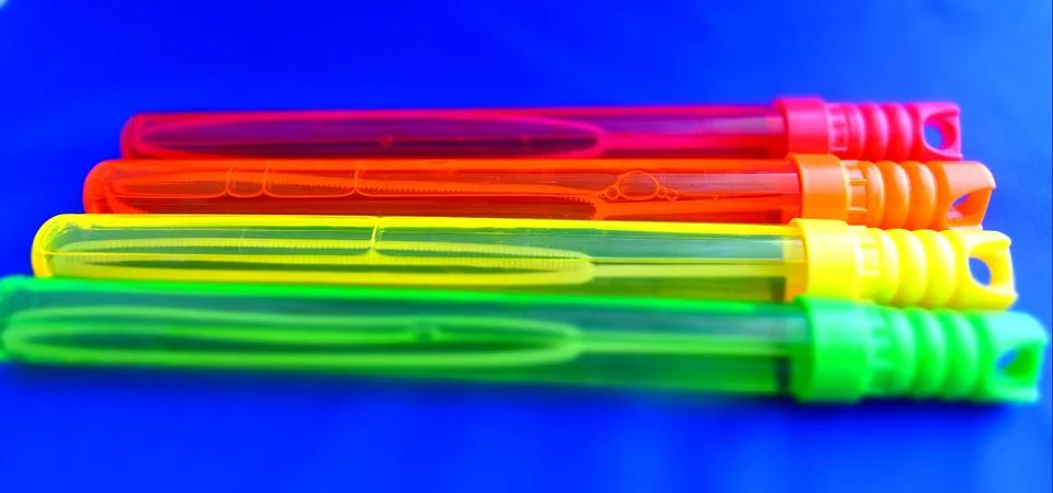 Bubble sticks/wands Stock Photos