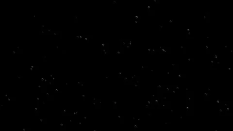 Bubble surges on black background move upwards, 4k, loop Stock Footage 276324984