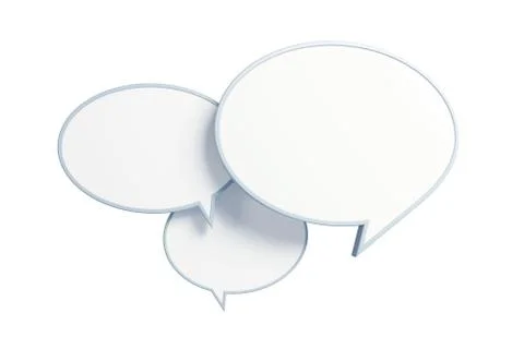 Bubble talk 3d render Illustrazione stock