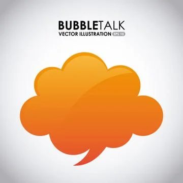Bubble talk design, vector illustration eps10 graphic Stock Illustration