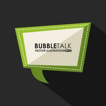 Bubble talk design, vector illustration eps10 graphic Stock Illustration