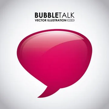 Bubble talk design, vector illustration eps10 graphic Stock Illustration