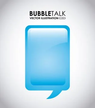 Bubble talk design, vector illustration eps10 graphic Stock Illustration