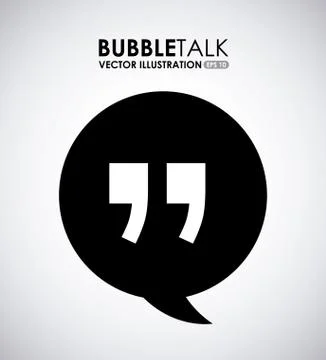 Bubble talk design, vector illustration eps10 graphic Stock Illustration