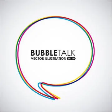Bubble talk design, vector illustration eps10 graphic Stock Illustration