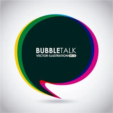 Bubble talk design, vector illustration eps10 graphic Stock Illustration