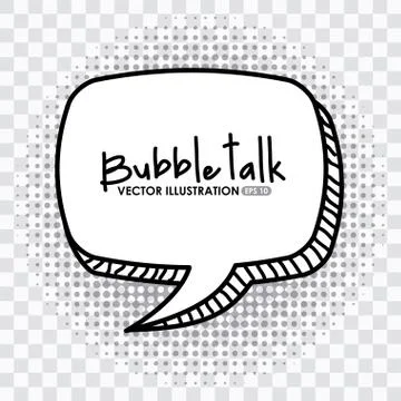 Bubble talk design, vector illustration eps10 graphic Stock Illustration
