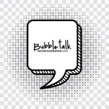 Bubble talk design, vector illustration eps10 graphic Stock Illustration
