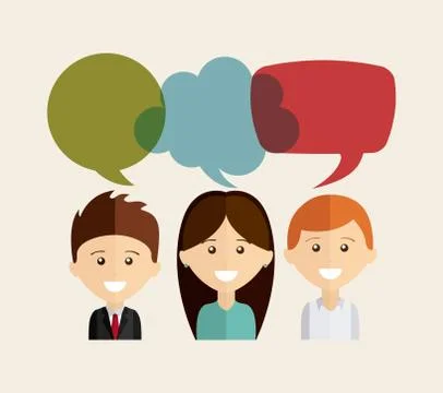 Bubble talk design, vector illustration eps10 graphic Stock Illustration