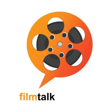 Bubble talk with film Stock Illustration