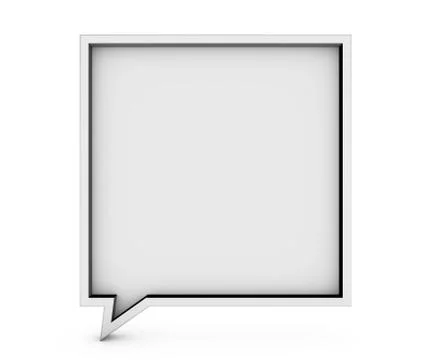 Bubble talk frame 3D Stock Illustration