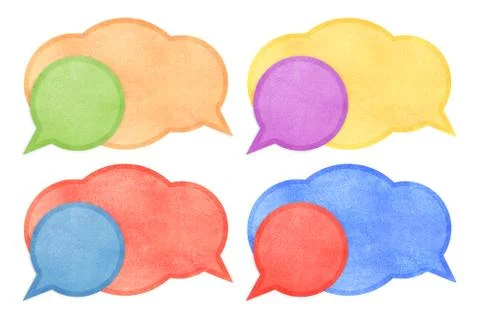 Bubble talk tag on white background5 Stock Illustration