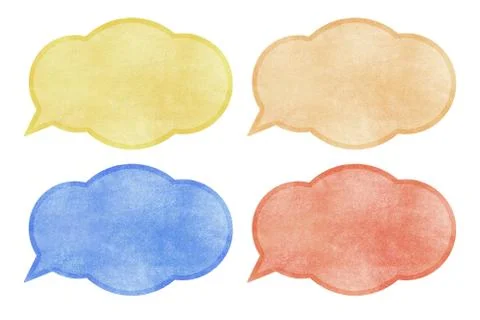 Bubble talk tag on white background6 Stock Illustration