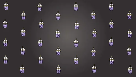 Bubble Tea background animation Stock Footage 157334518