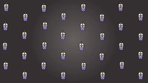 Bubble Tea background animation Stock Footage 157377784