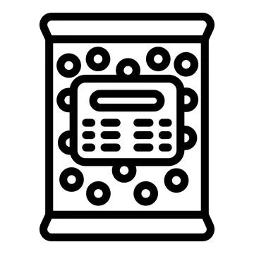 Bubble tea cupful icon outline vector. Taiwanese Boba tea Illustrazione stock