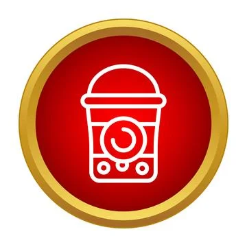 Bubble tea drink icon presenting tapioca pearls Stock Illustration