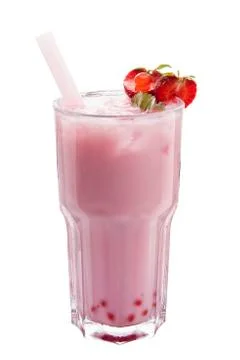 Bubble Tea isolated on white background Stock Photos