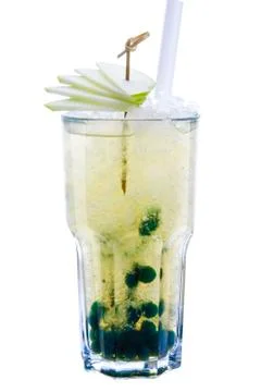 Bubble Tea isolated on white background Stock Photos