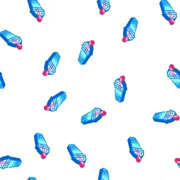 Bubble tea isometric icon seamless pattern color Stock Illustration