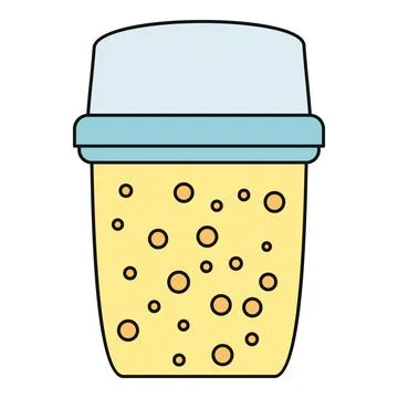 Bubble tea refreshing soda drink in takeaway cup Stock Illustration