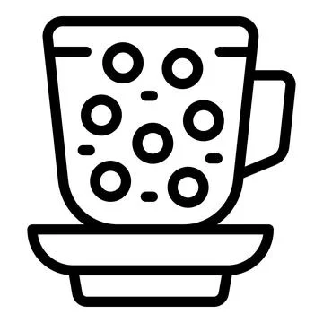 Bubble tea shaker icon outline vector. Asian balls beverage Stock Illustration