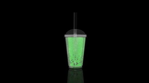 Bubble Tea turns on itself Stock Footage 243716431