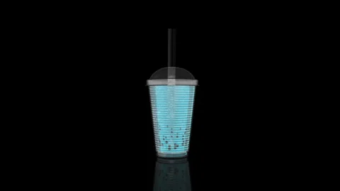 Bubble Tea turns on itself Stock Footage 243716439