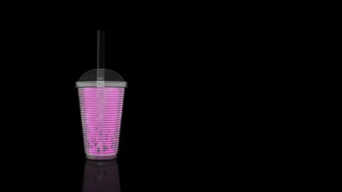 Bubble Tea turns on itself Stock Footage 243716493