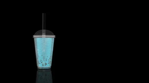 Bubble Tea turns on itself Stock Footage 243716666