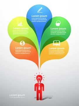 Bubble template Stock Illustration