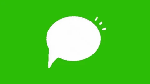 Bubble text animation on green screen Stock Footage 330680003