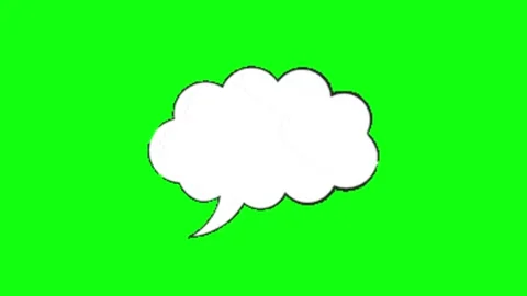 Bubble text animation on green screen 库存影片 335427235