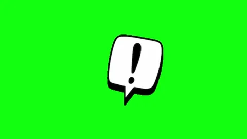 Bubble text animation on green screen Video stock 335427237