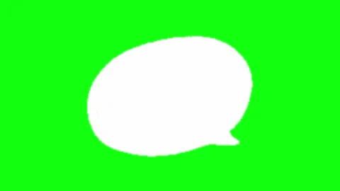 Bubble text animation on green screen Stock Footage 335427238