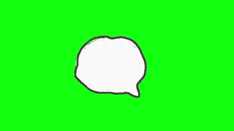 Bubble text animation on green screen Stock Footage 335427239